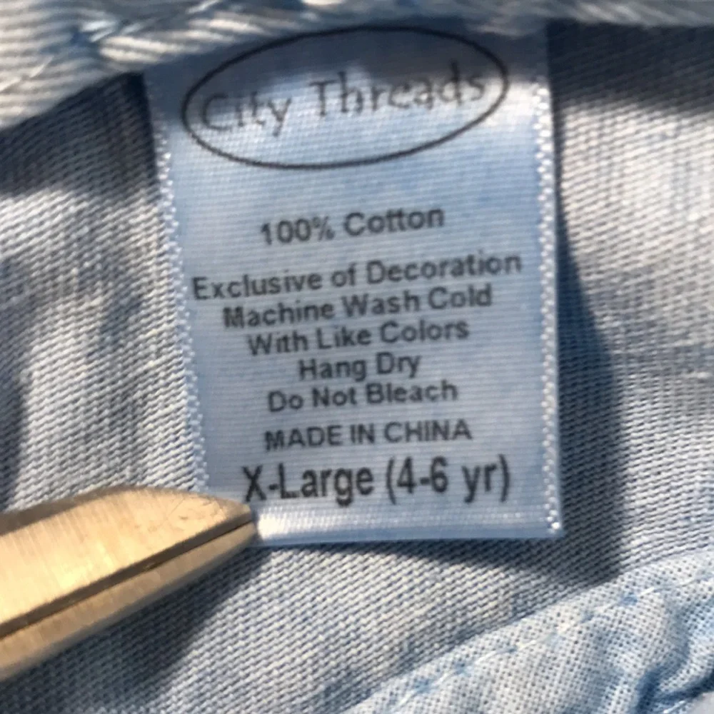 City Threads Little Boys & Little Girls Solid Wharf Blue 100% Cotton Bucket Hat